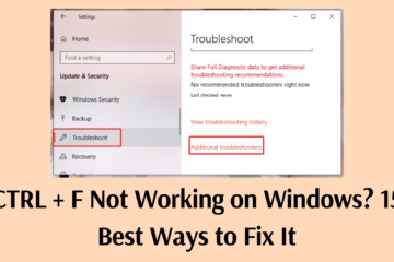 CTRL + F Not Working on Windows? 15 Best Ways to Fix It