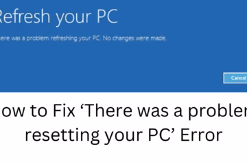 How to Fix ‘There was a problem resetting your PC’ Error