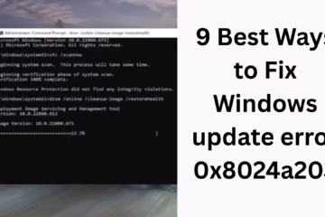 9 Best Ways to Fix Windows update error 0x8024a203