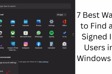 7 Best Ways to Find all Signed In Users in Windows 11