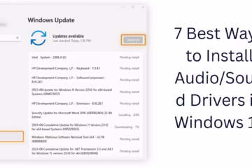 7 Best Ways to Install Audio/Sound Drivers in Windows 11