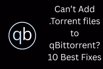 qBittorrent Won't Add .Torrent Files