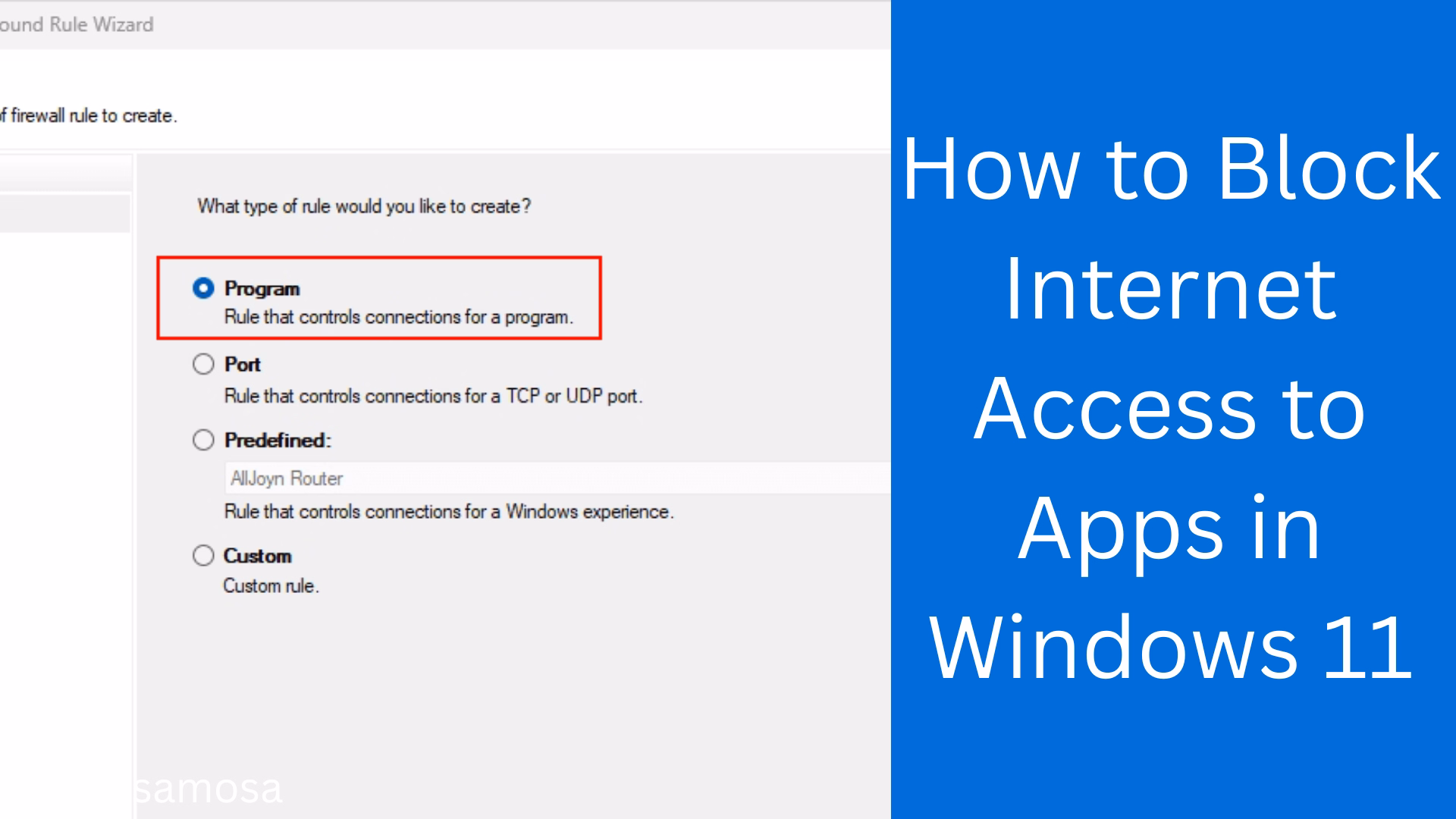 How to Block Internet Access to Apps in Windows 11?