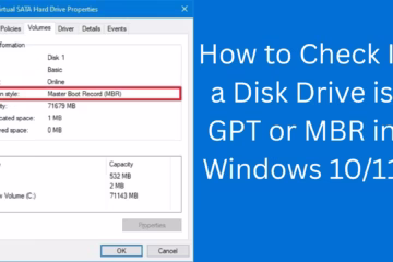 How to Check If a Disk Drive is GPT or MBR in Windows 10/11