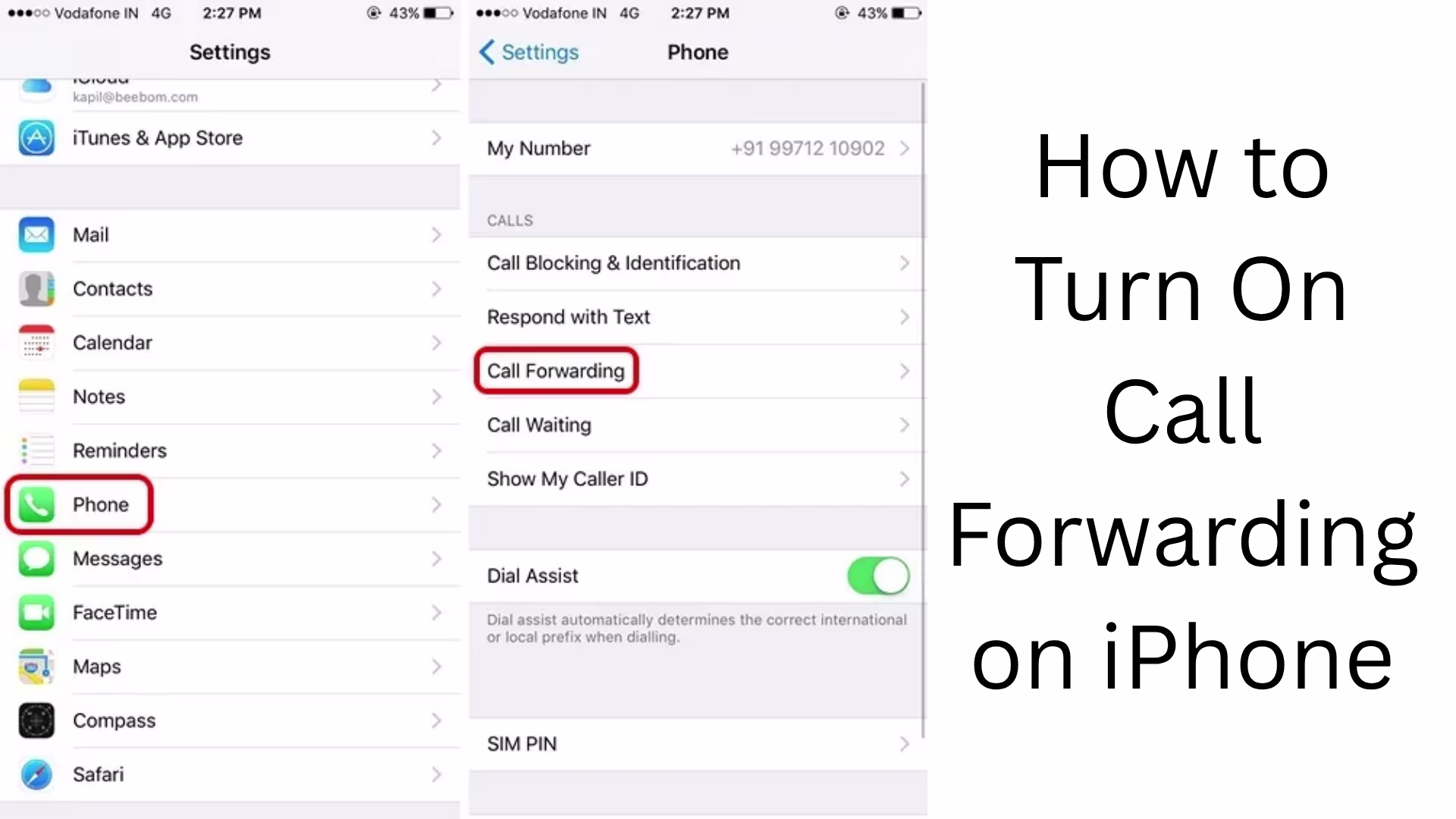 How to Turn On Call Forwarding in iPhone?