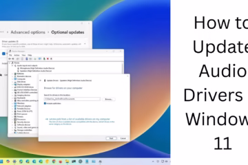How to Update Audio Drivers in Windows 11?