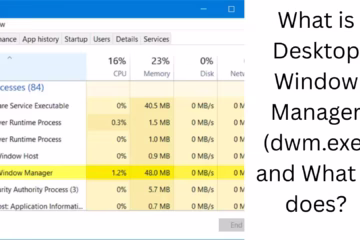 What is Desktop Window Manager (dwm.exe), and what does it do?