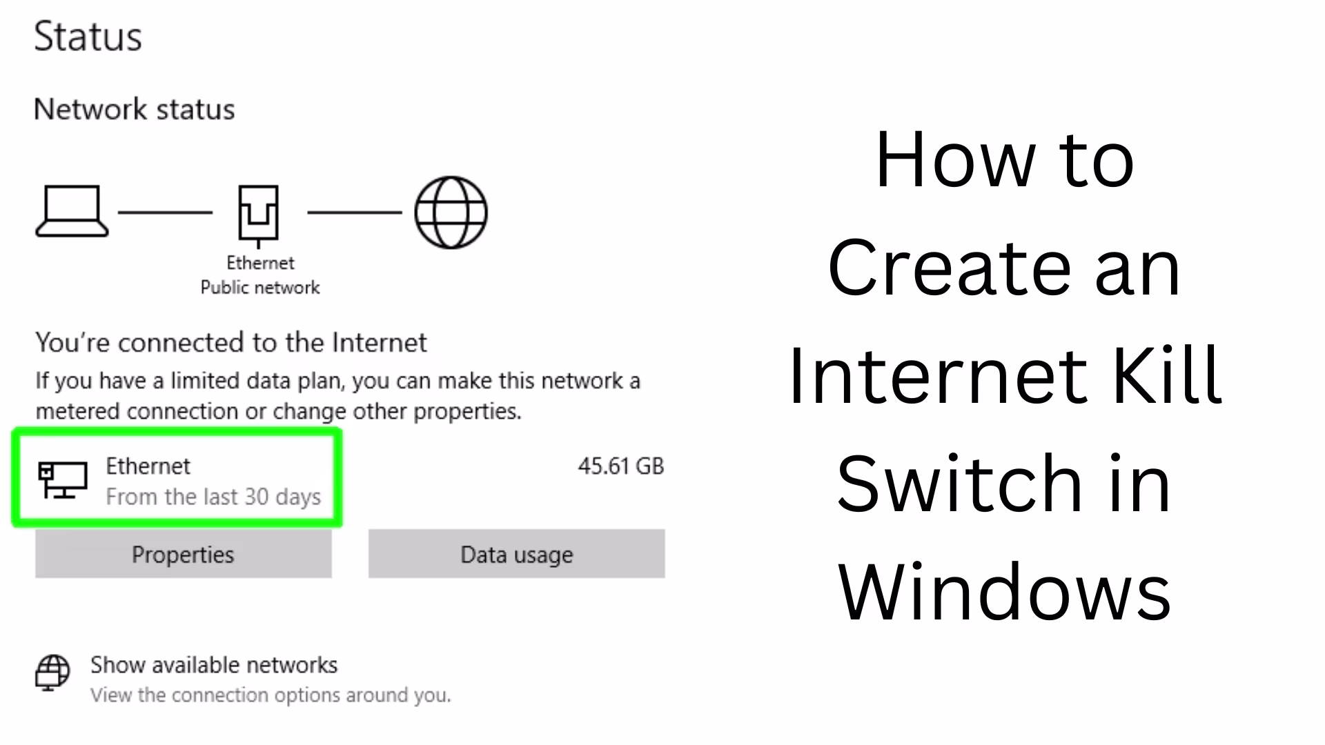 How to Create an Internet Kill Switch in Windows?