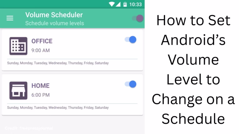 The easiest way to set the Android volume level on a schedule