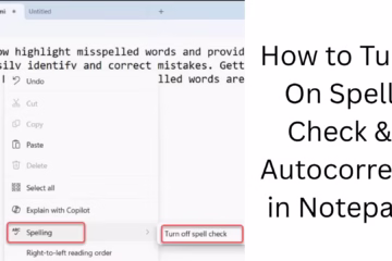 How to Turn On Spell Check and Autocorrect in Notepad?
