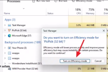 How to Turn Windows Efficiency Mode Off?