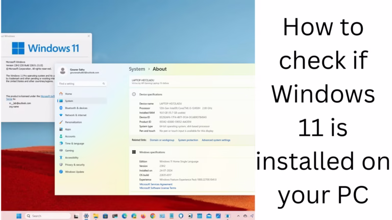 Is Windows 11 installed on your PC or not