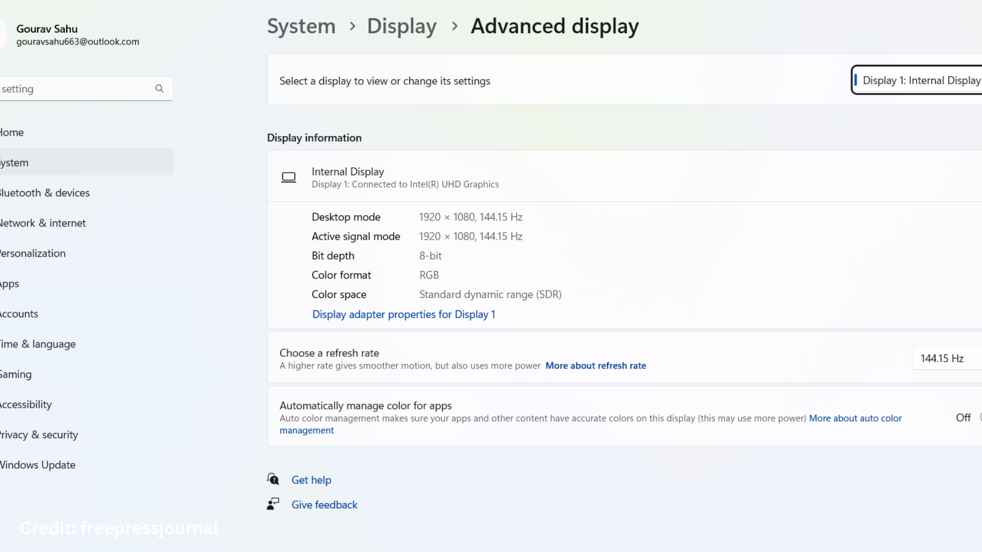 How to enable Variable Refresh Rate (VRR) for games on Windows 11