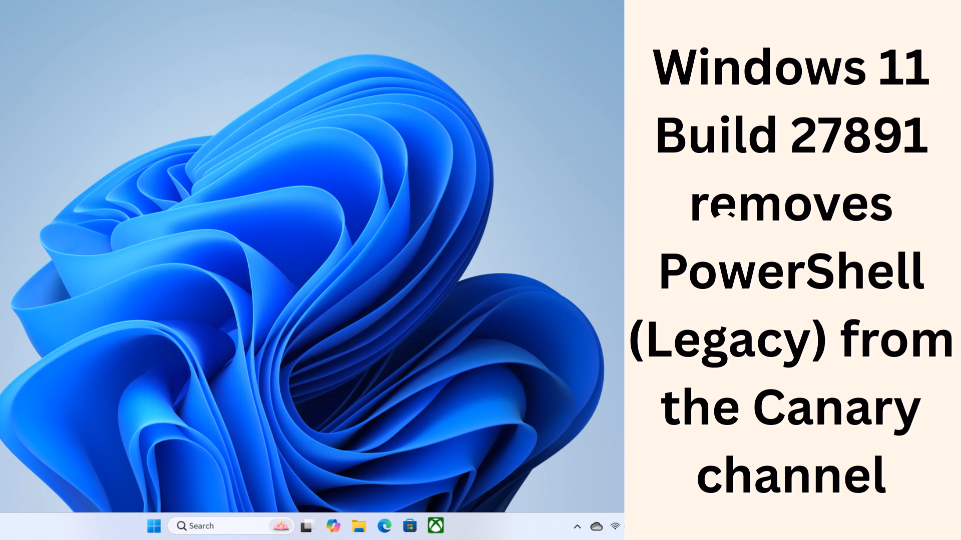 Windows 11 Build 27891 removes PowerShell (Legacy) from the Canary channel – know its full effect