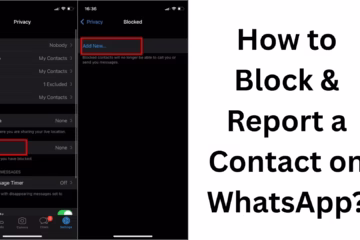 How to block and report a contact on WhatsApp?