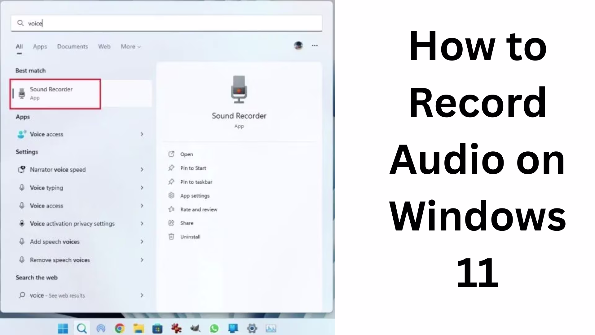 How to Record Audio on Windows 11?