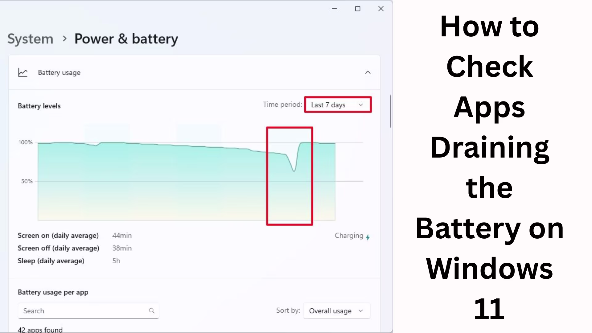 How to Check Battery-Draining Apps in Windows 11?