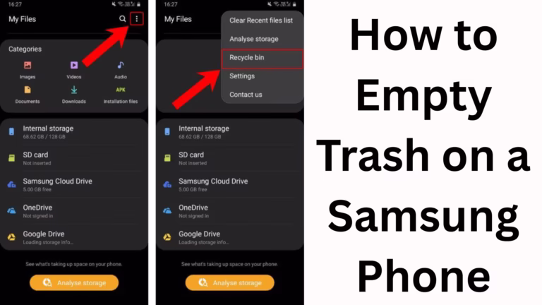 How to Empty Trash on a Samsung Phone?