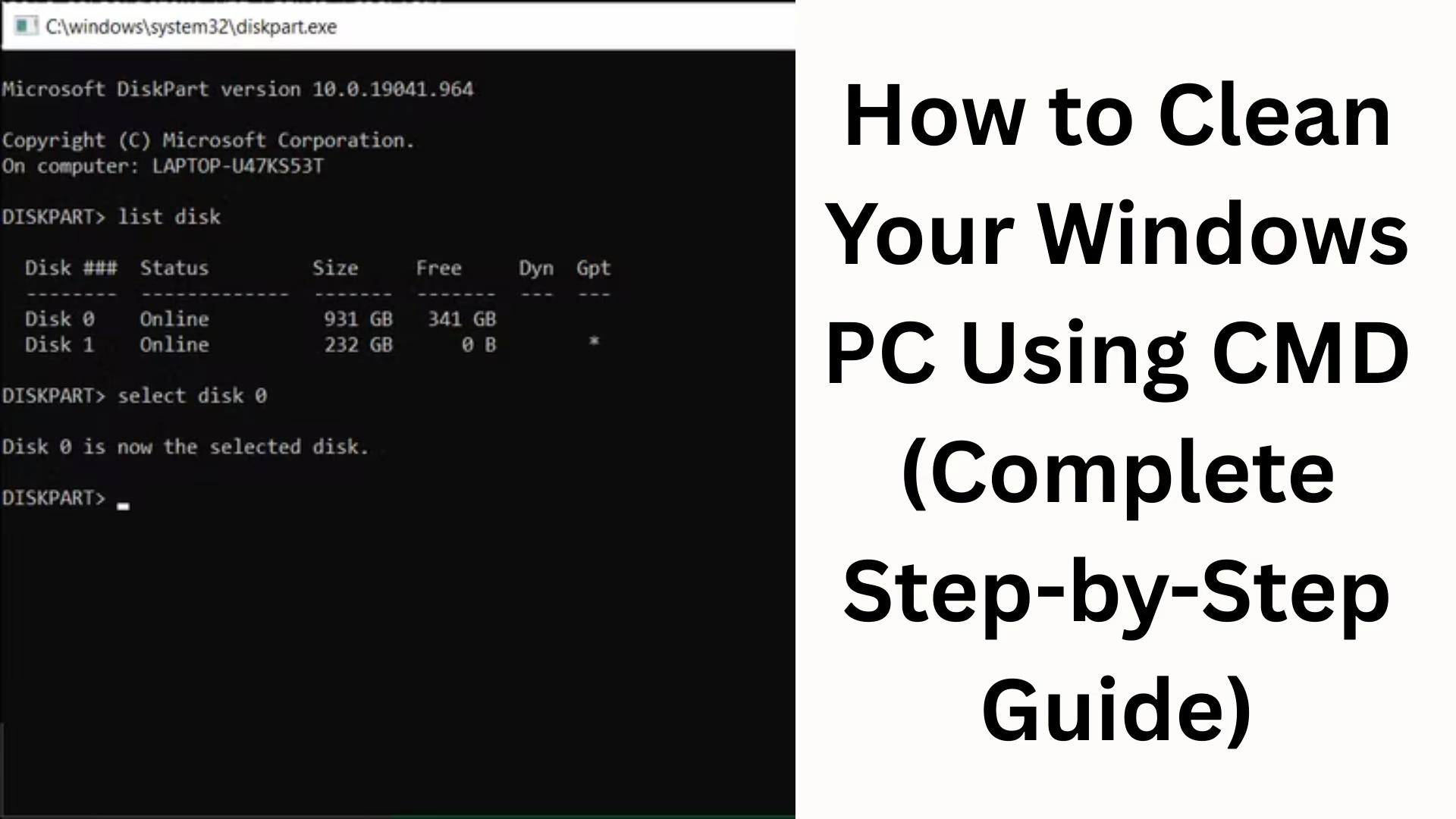 How to Clean Your Windows PC Using CMD (Complete Step-by-Step Guide)
