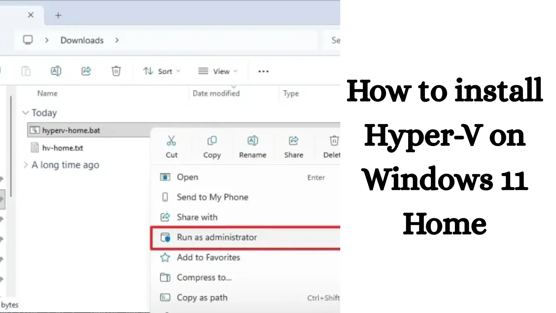 How to Install Hyper-V on Windows 11 Home?