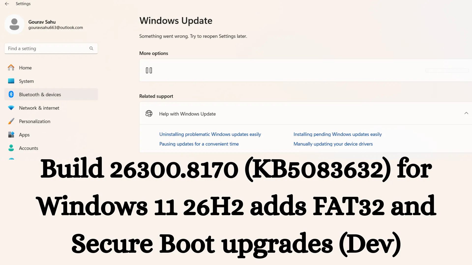 Windows 11 Build 26300.8170 (KB5083632): Complete Details on the Dev Channel Update with Major Upgrades to FAT32 and Secure Boot