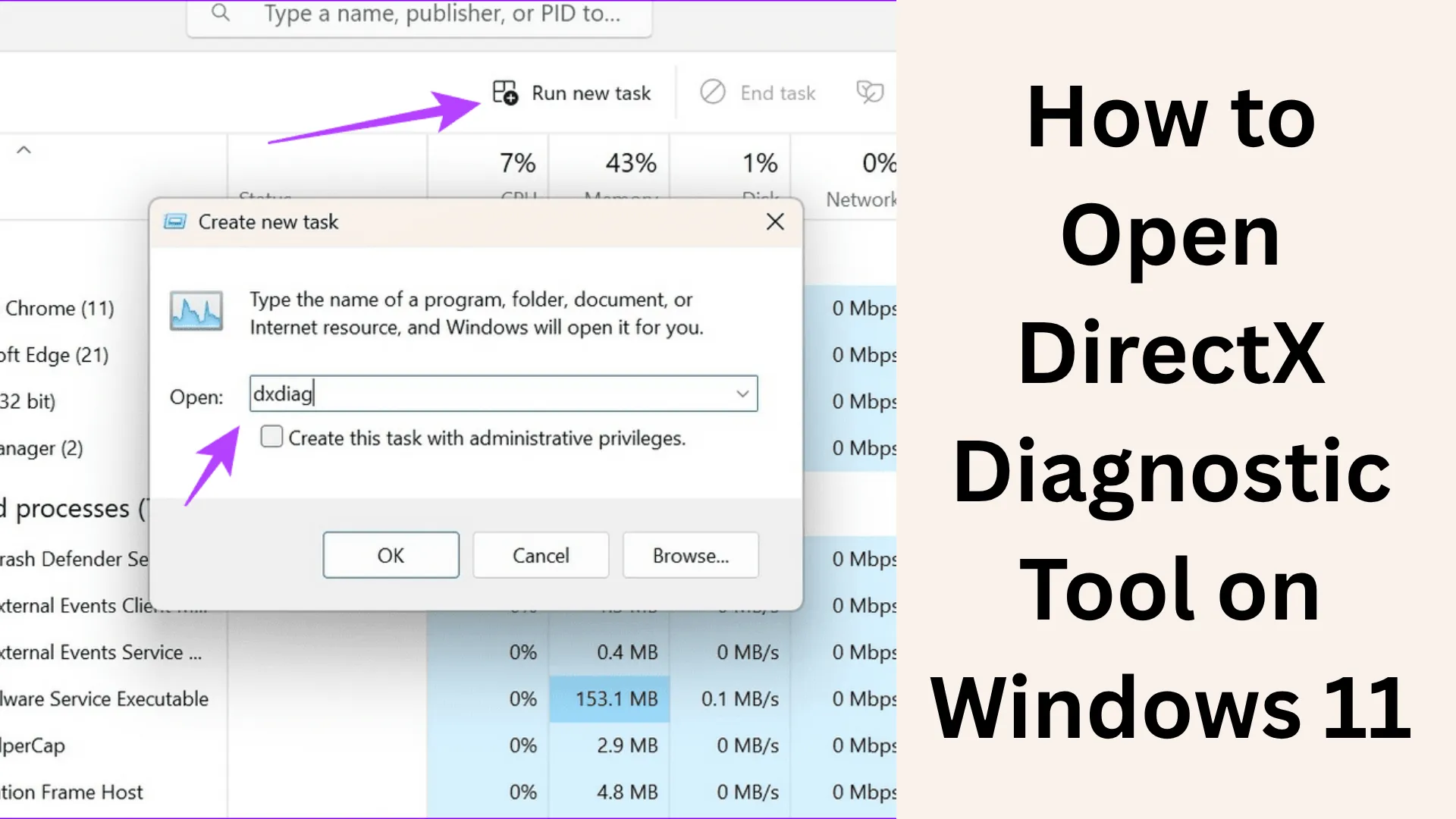 How to Open DirectX Diagnostic Tool on Windows 11