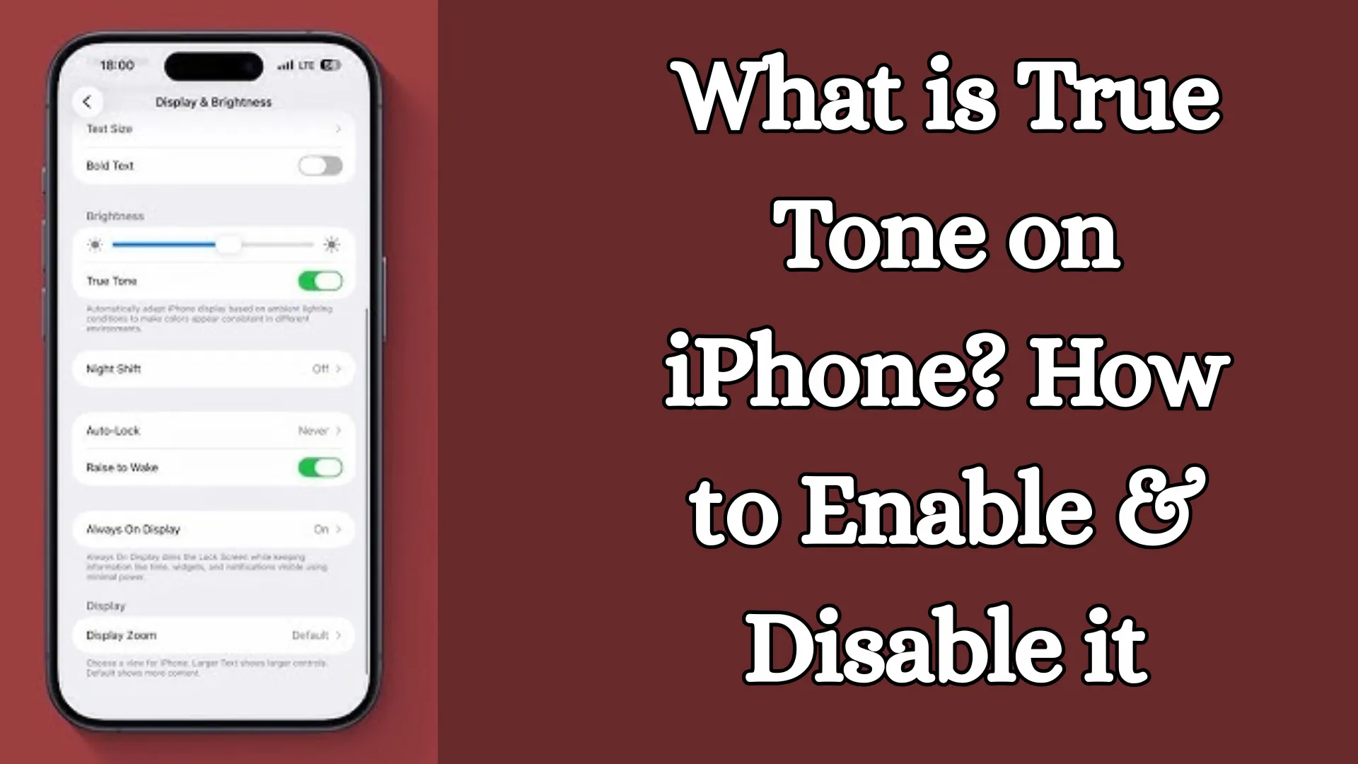 What is True Tone on iPhone? How to Enable & Disable it
