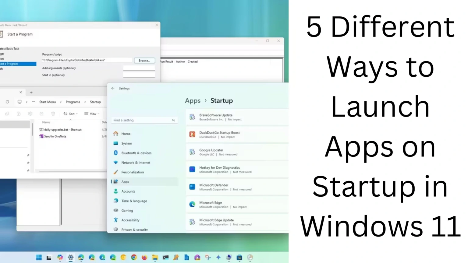 5 Different Ways to Launch Apps at Startup in Windows 11