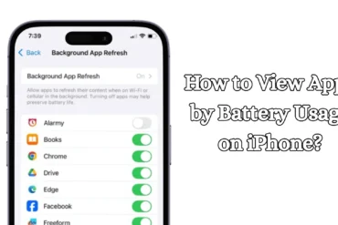 How to View Apps by Battery Usage on iPhone?