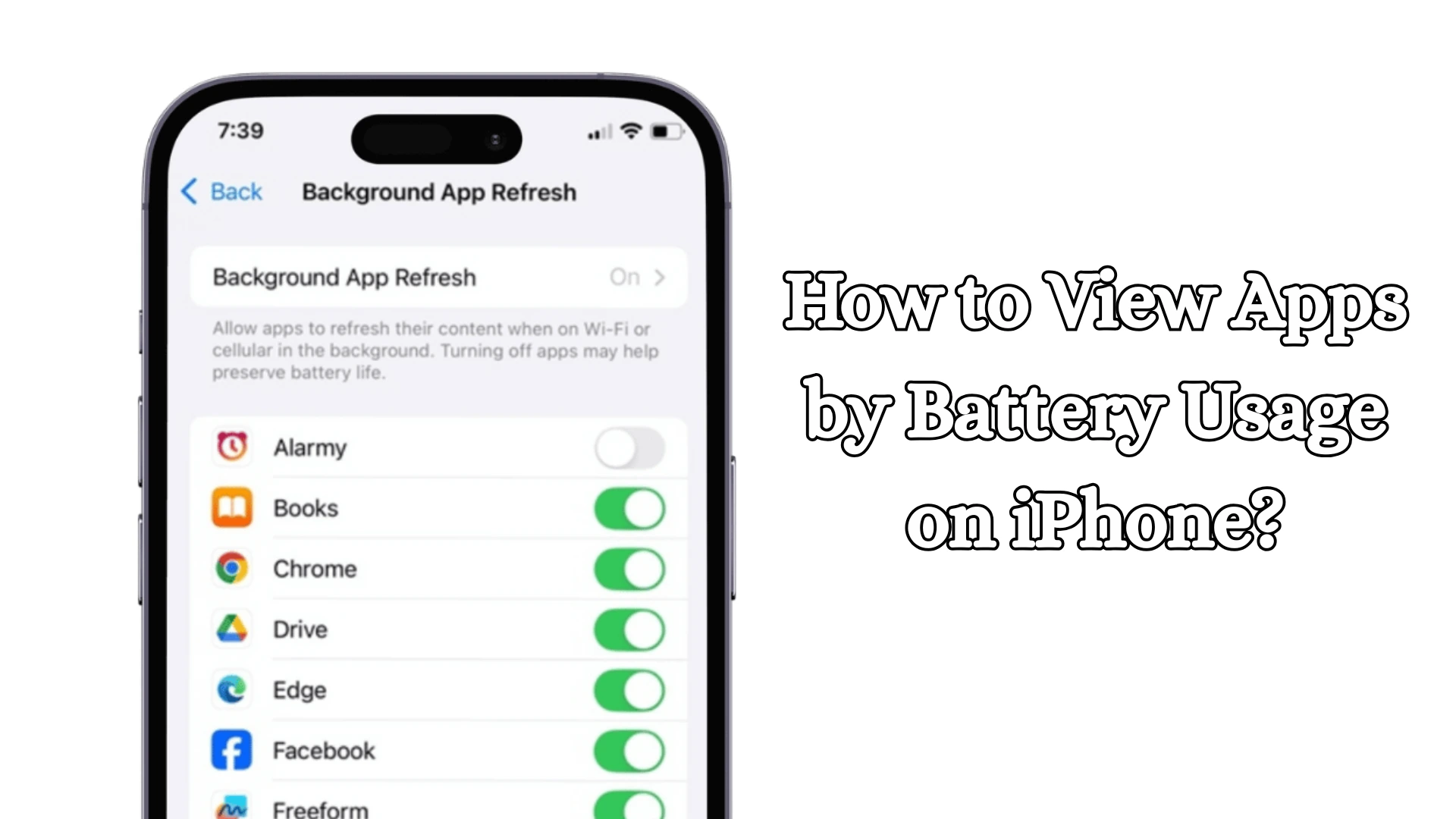 How to View Apps by Battery Usage on iPhone?