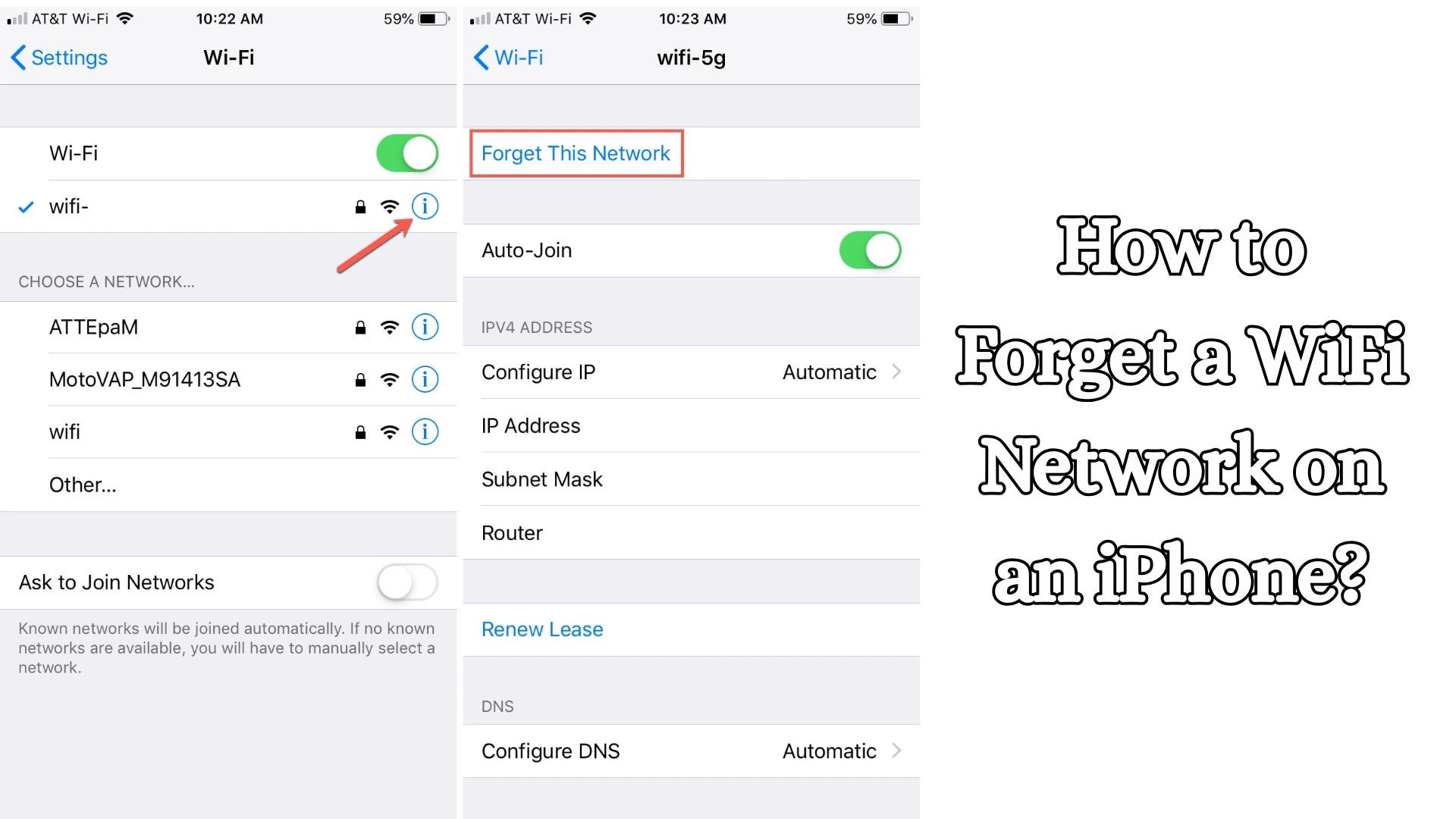 How to Forget a WiFi Network on an iPhone?