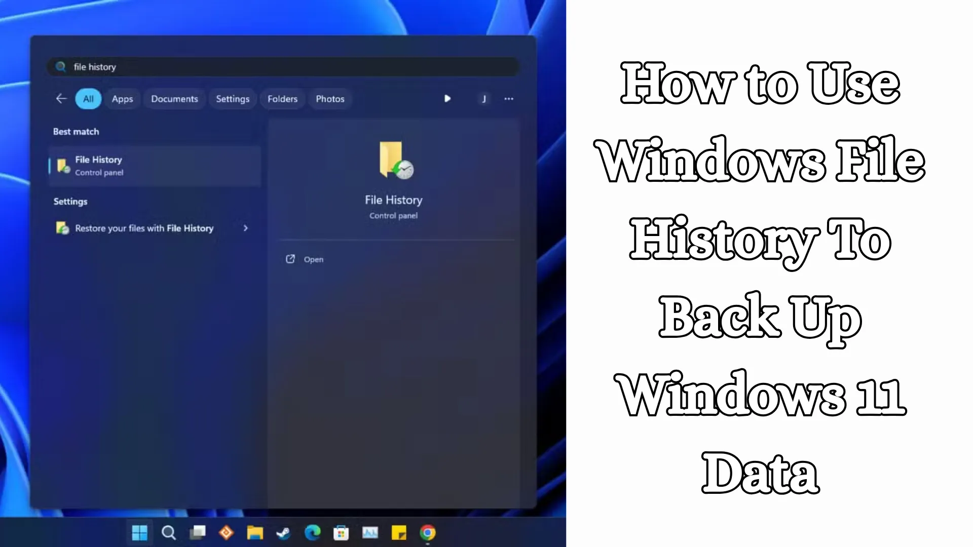 How to Use Windows File History to Back Up Windows 11 Data?