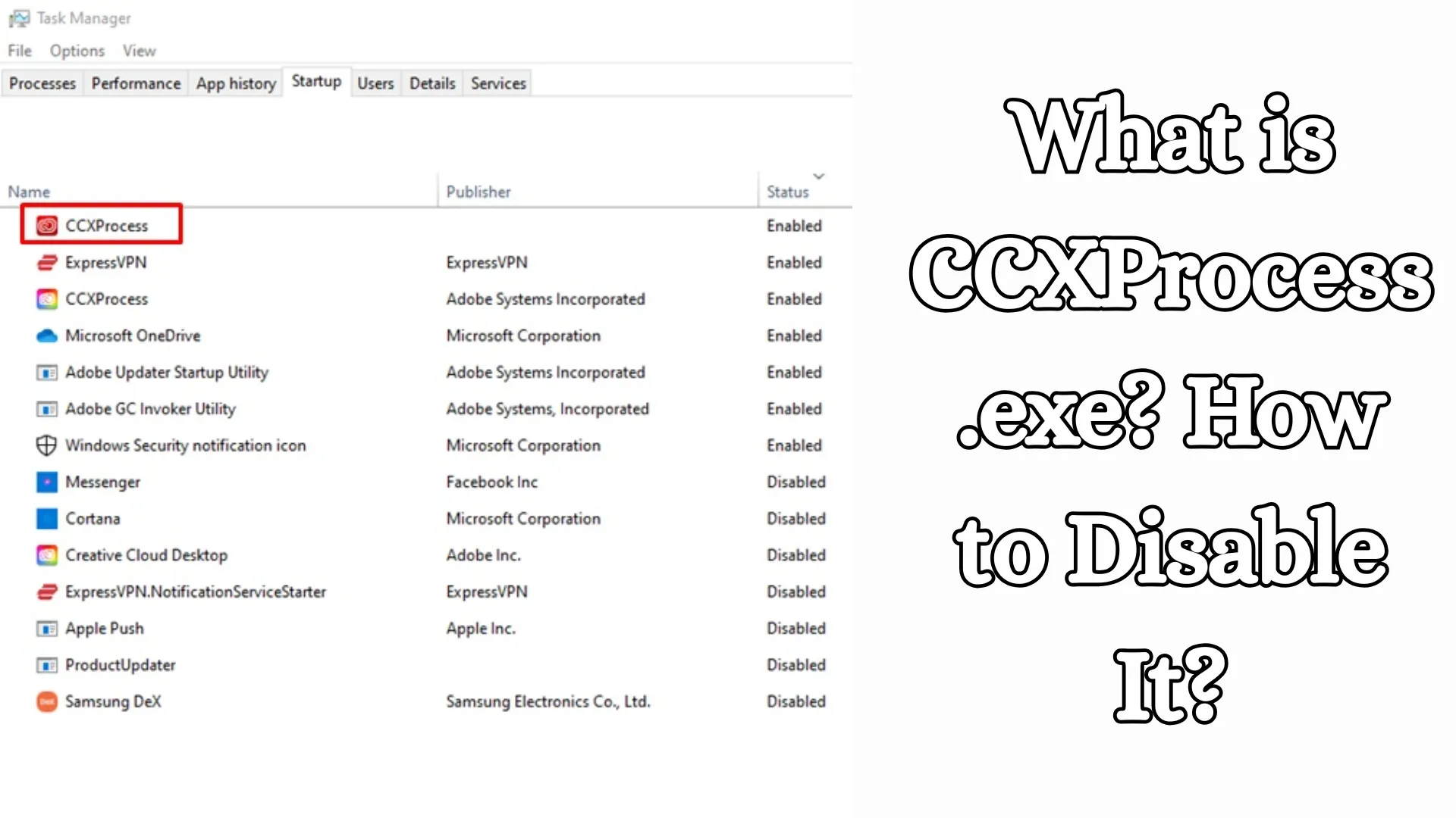 What is CCXProcess.exe? How to Disable It?